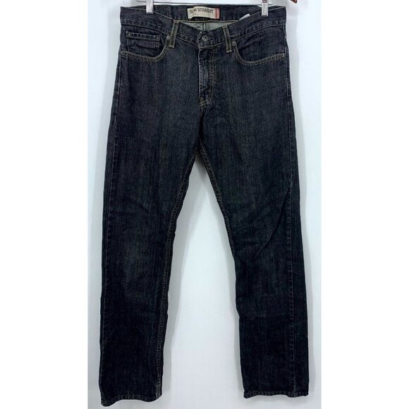 Levi's Strauss 514 Men Denim Jeans Size W32 L34 Gray Slim Straight Leg Pockets - Picture 1 of 8